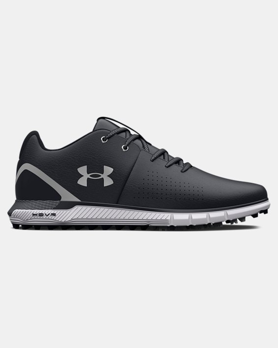 Men's UA HOVR™ Fade 2 Spikeless Wide (2E) Golf Shoes, Black, pdpMainDesktop image number 0